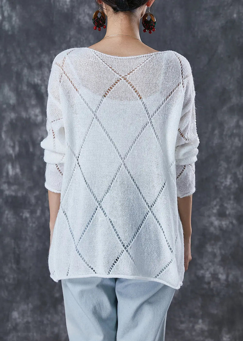 Sequins Hollow Out Knit Sweater Fall