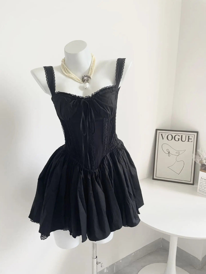 Inspired Corset Mini Dress Straps Summer Dresses Party Dress