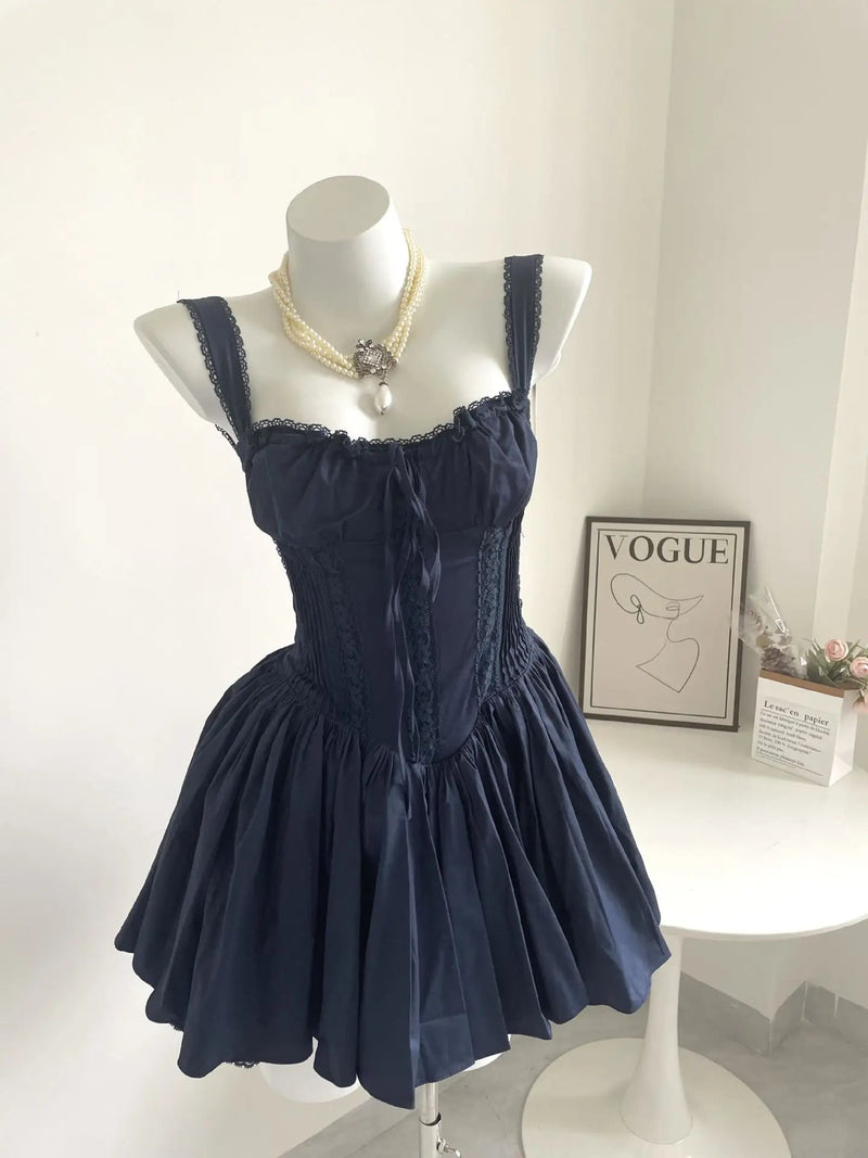 Inspired Corset Mini Dress Straps Summer Dresses Party Dress