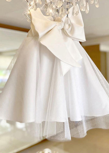 Pink Bow Patchwork Tulle Maxi Dress Summer Ys028