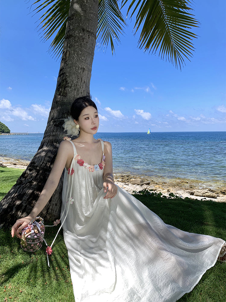 Maxi Dress Ethereal Loose-fit Beach Getaway Outfit