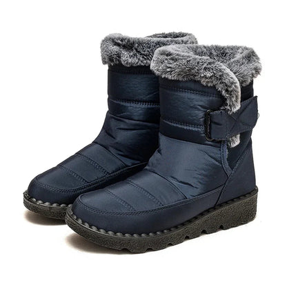 Boots Snow Plush Shoes Woman Platform Boots Flat Keep Warm Shoes Winter Boots Botas Mujer