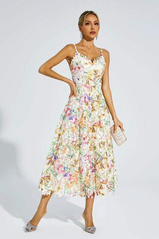 Boswell Embroider Midi Dress