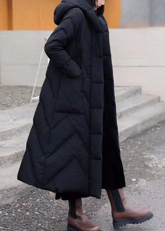 Boutique Green Embroidered Hoodies Duck Down Puffers Coat Winter Ti022