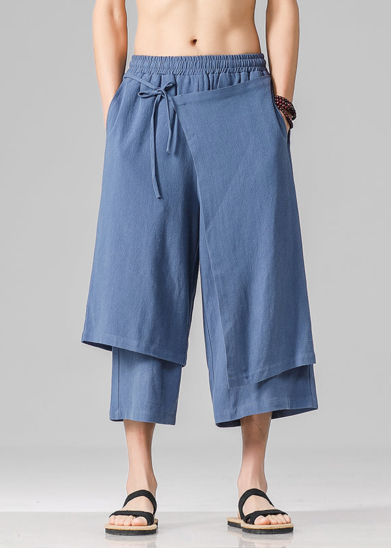 Brief White Asymmetrical Patchwork Wide Leg Pants Summer Yt029