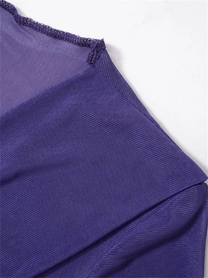 Mesh Sheer See Through Summer Y2k Criss-cross Lace-up T-shirts