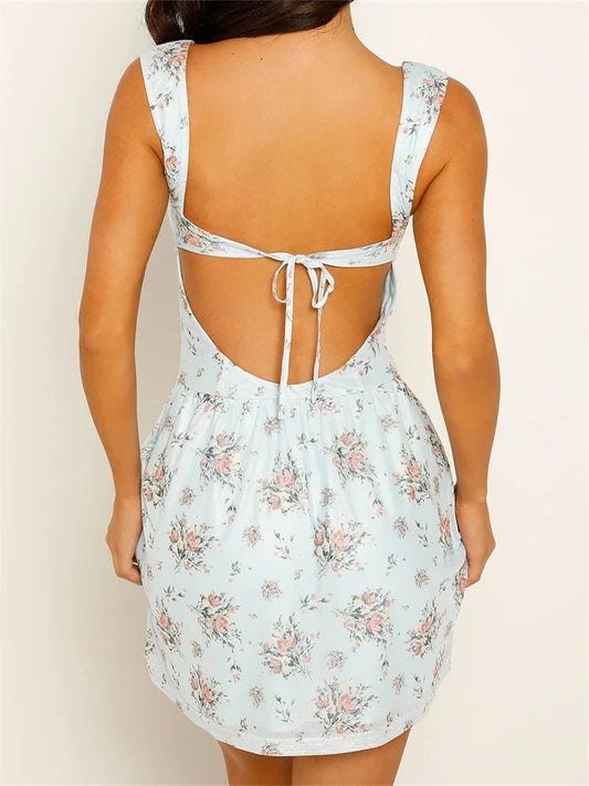 Retro Ruched Mini Dress