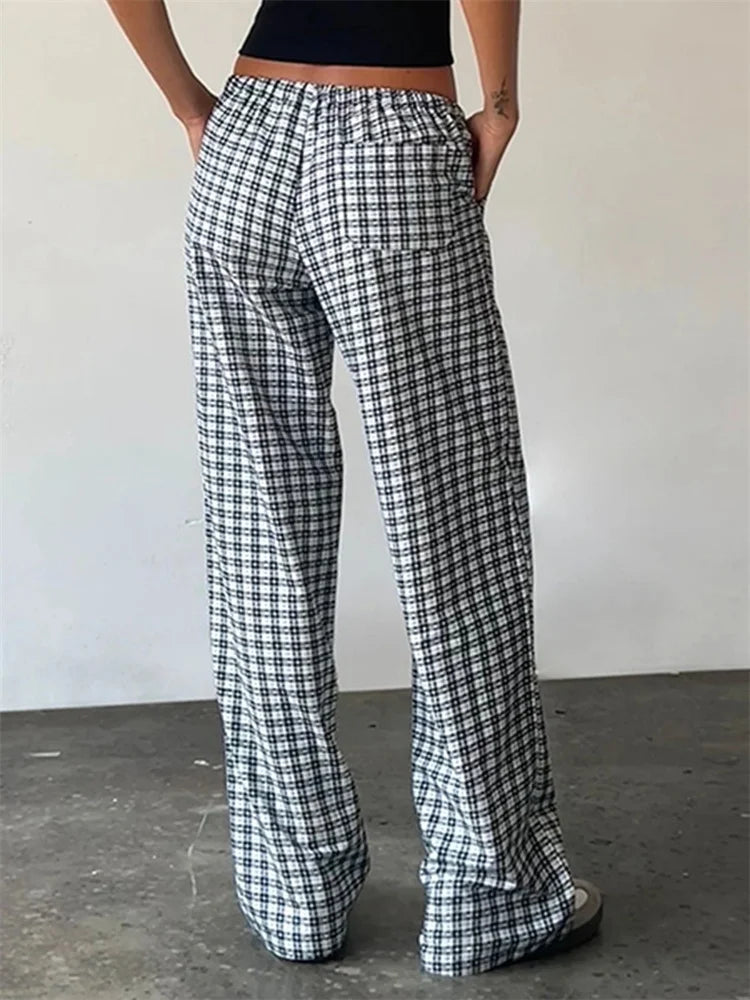 Striped Patchwork Drawstring Elastic Waist Pant