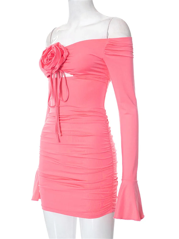 Y2k Lace Spaghetti Strap Mini Dresses