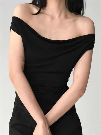 Off Shoulder Backless Tie-up Summer Top T-shirts