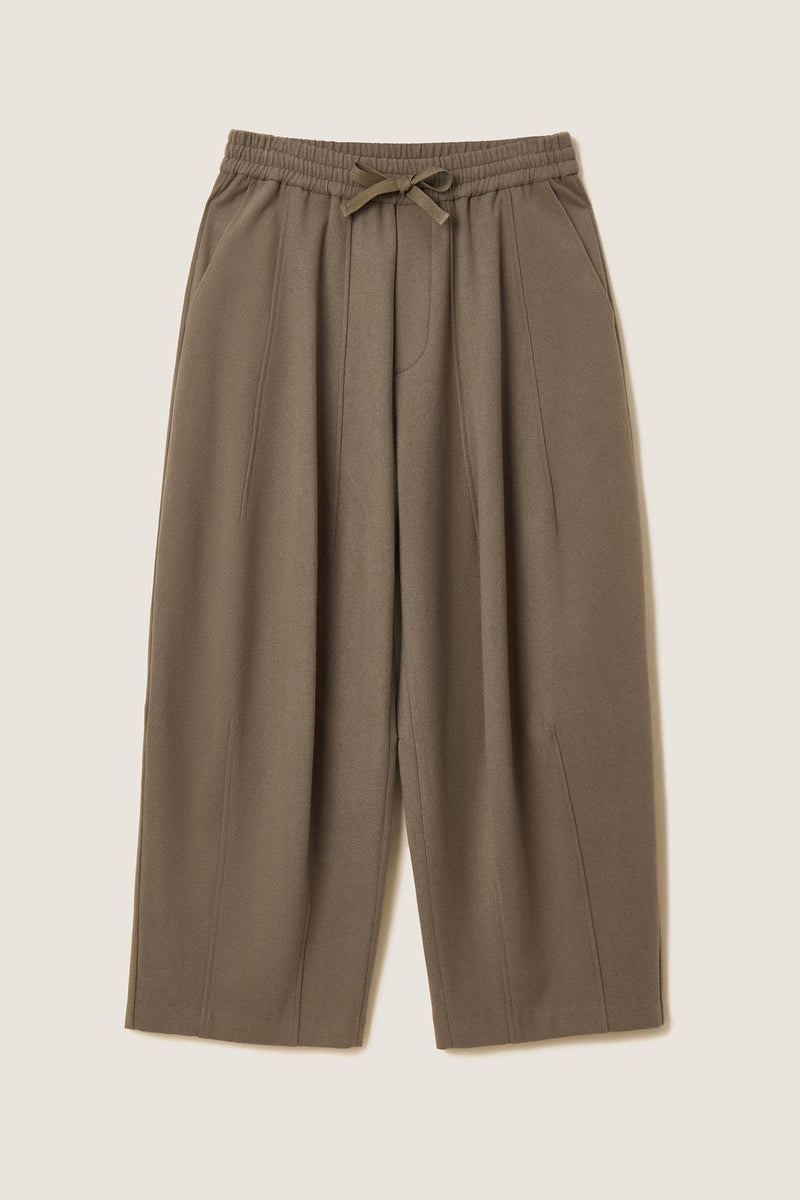 Drawstring Waist Wide-leg Pants