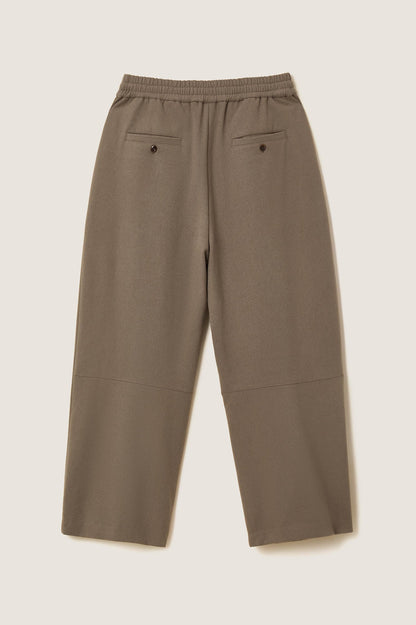 Drawstring Waist Wide-leg Pants