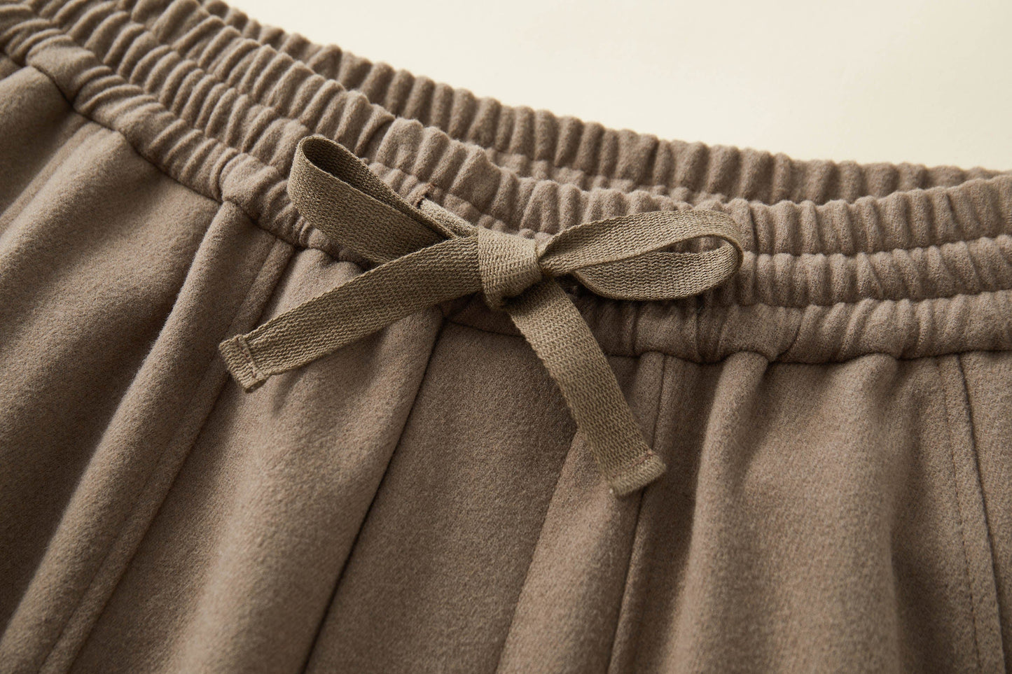 Drawstring Waist Wide-leg Pants