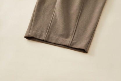 Drawstring Waist Wide-leg Pants