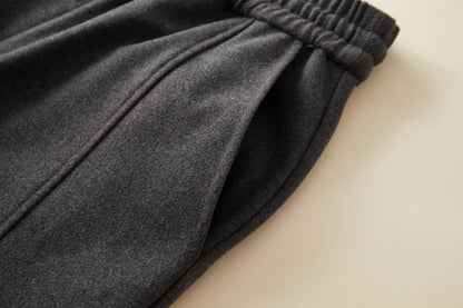 Drawstring Waist Wide-leg Pants