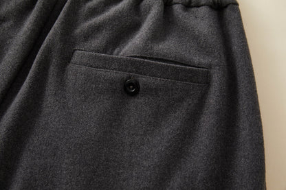 Drawstring Waist Wide-leg Pants