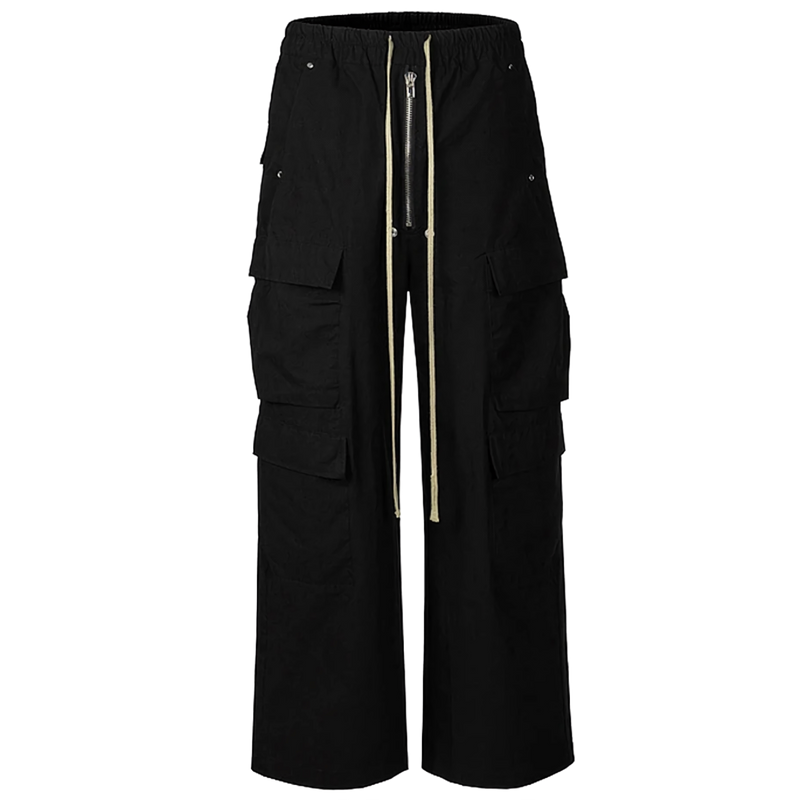 Noir Utility Drawstring Pants