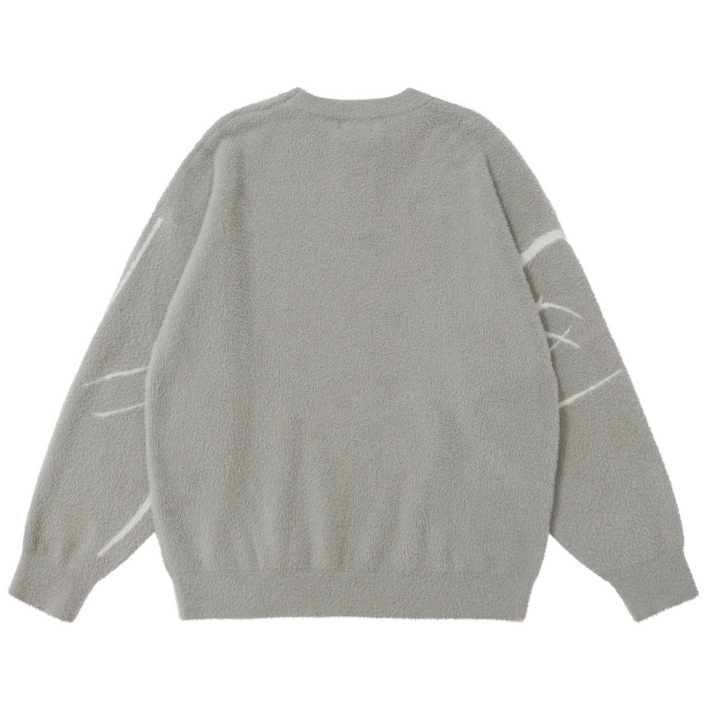 Abstract Bird Fleece Sweater