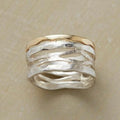 Gold & Silver Hollow Ring