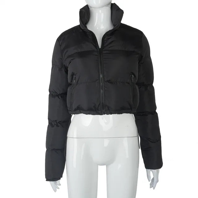 Fall Winter Down Coat Puffer Jacket and Coats for Bubble Outerwear Cropped Outwear Oversized Clothing