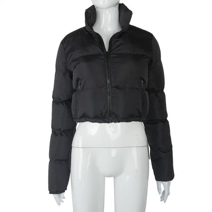 Fall Winter Down Coat Puffer Jacket and Coats for Bubble Outerwear Cropped Outwear Oversized Clothing
