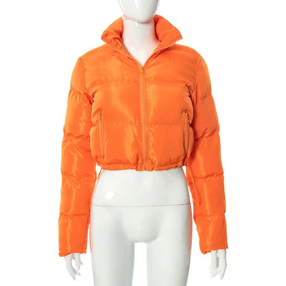 Fall Winter Down Coat Puffer Jacket and Coats for Bubble Outerwear Cropped Outwear Oversized Clothing