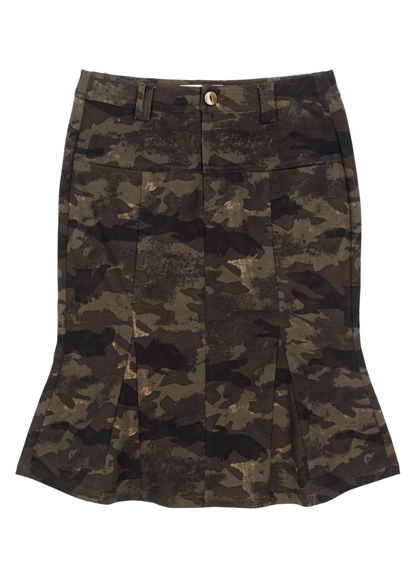 Camo Print Mermaid Skirt