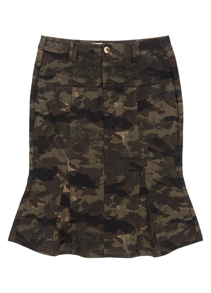 Camo Print Mermaid Skirt