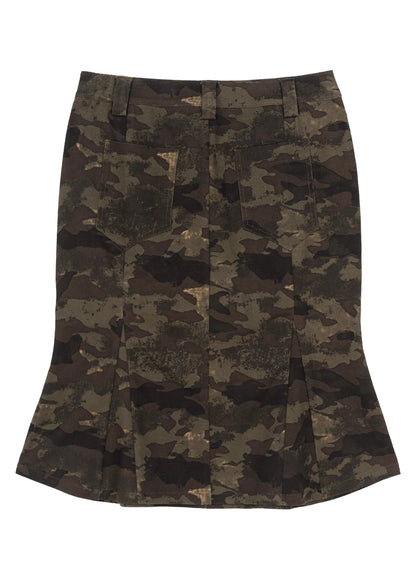 Camo Print Mermaid Skirt