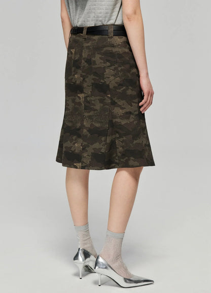 Camo Print Mermaid Skirt