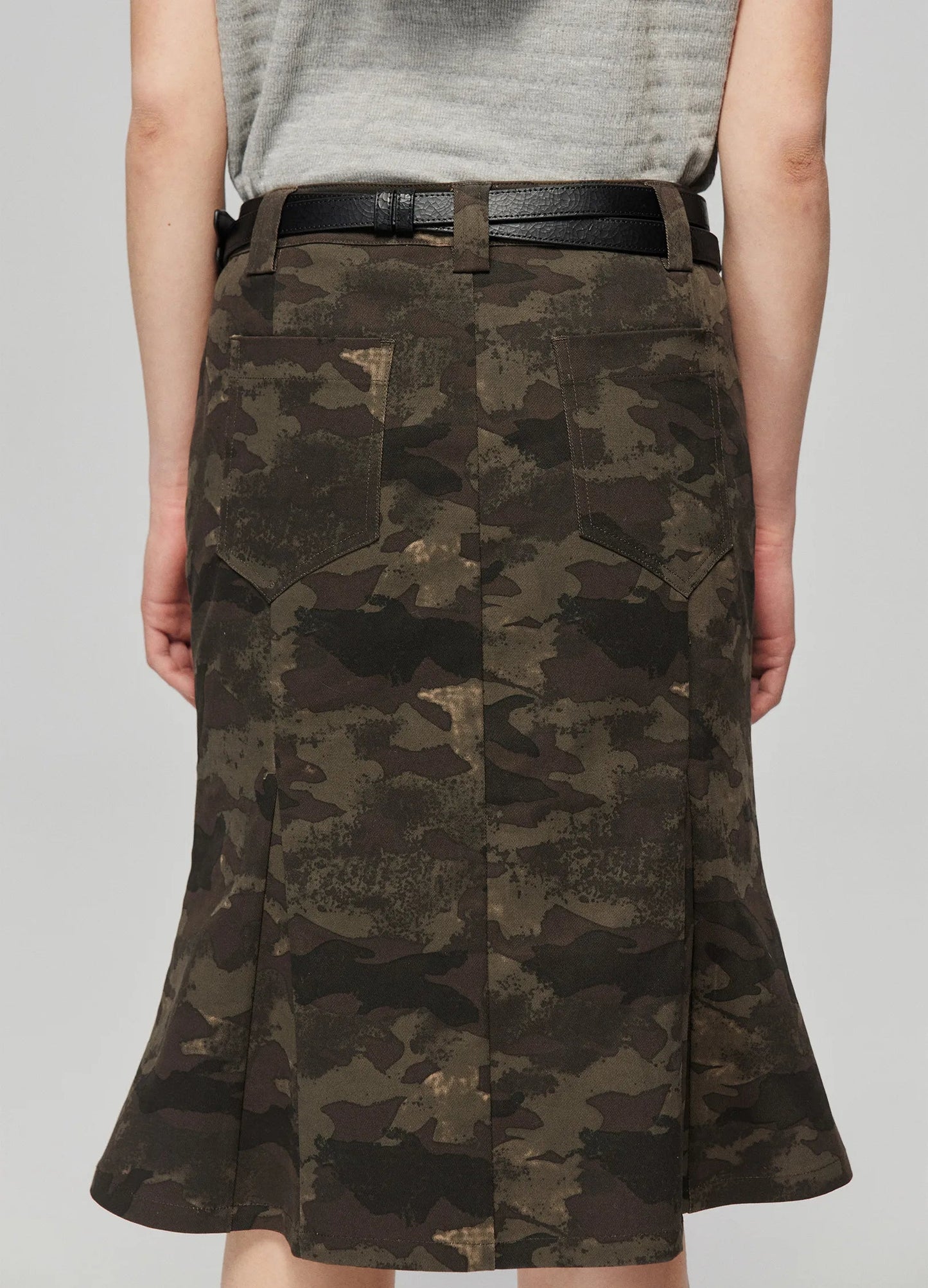 Camo Print Mermaid Skirt