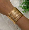 Thick Gold Mesh Bracelet