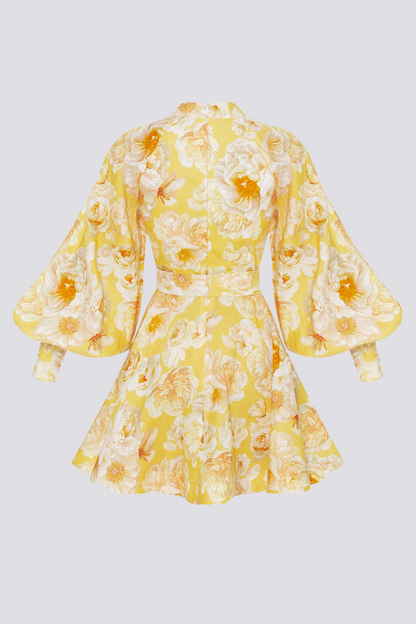 Cassiopée Balloon Sleeve Mini Dress