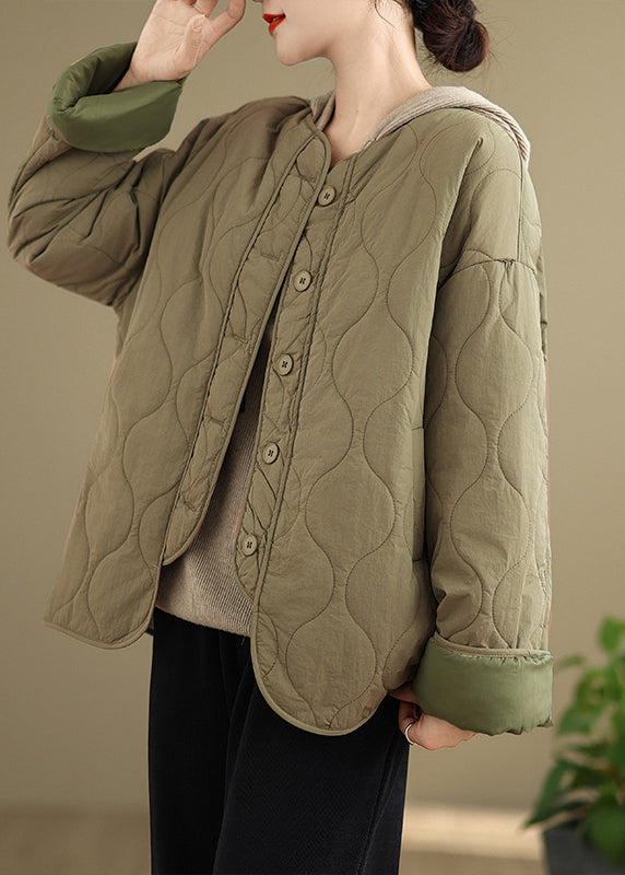 Black O Neck Pockets Button Patchwork Fine Cotton Filled Coat Spring Ti001