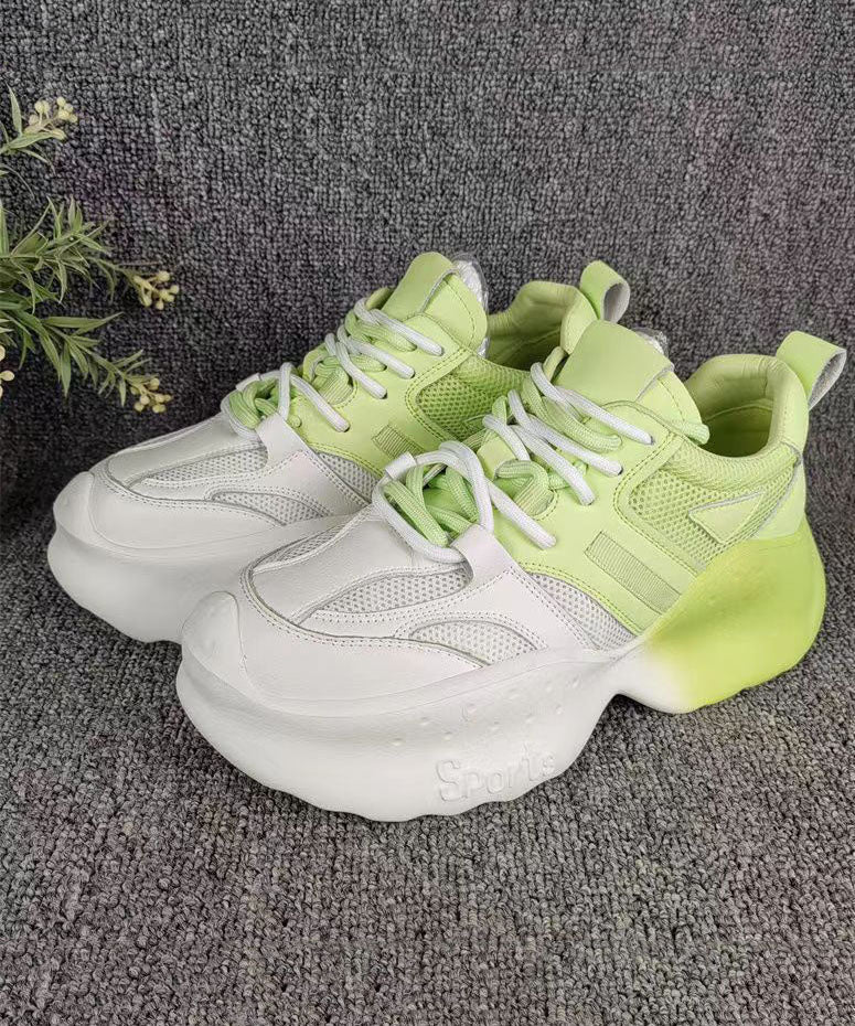 Comfy Gradient Pink Breathable Mesh Platform Sport Shoes Dd1005