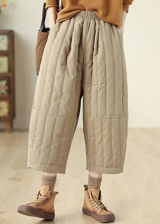 Fine Cotton Filled Crop Pants