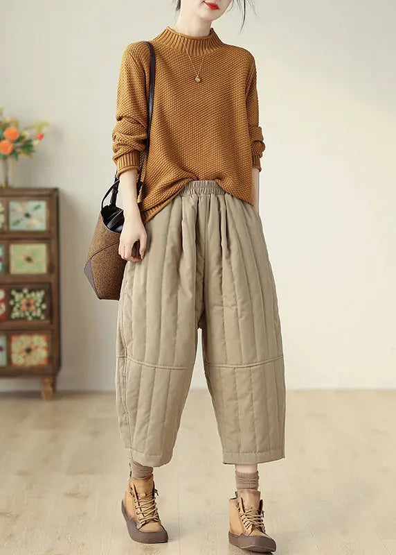 Fine Cotton Filled Crop Pants