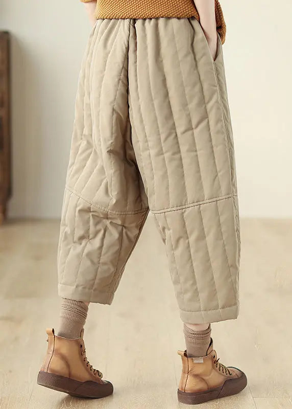 Fine Cotton Filled Crop Pants