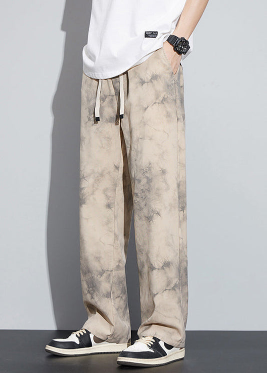 Khaki Pocketsprint Ice Silk Pants Summer Yt037