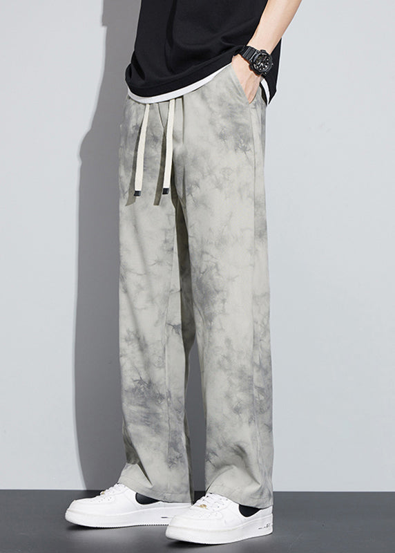Khaki Pocketsprint Ice Silk Pants Summer Yt037
