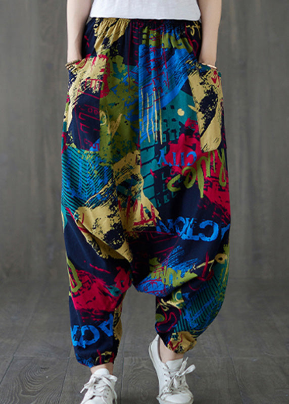 Red Print Tie Waist Wide Leg Pants Tq1038