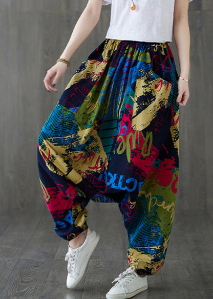Red Print Tie Waist Wide Leg Pants Tq1038
