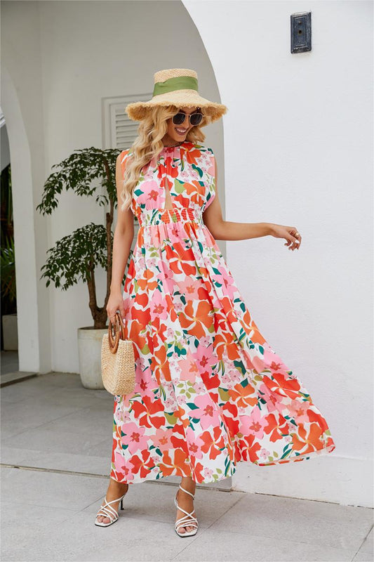 Sleeveless Maxi Dress Pink