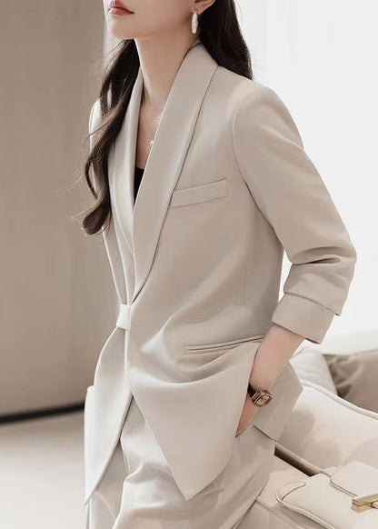 White Spandex Coats Asymmetrical Spring Yj036