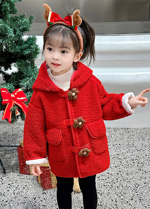 Yellow Patchwork Button Faux Fur Warm Fleece Hooded Coats Winter Wl031