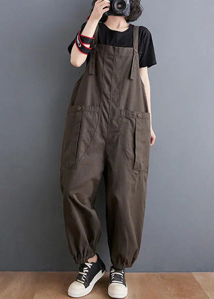 Patchwork Pockets Harem Jumpsuit