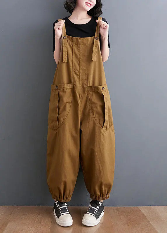 Patchwork Pockets Harem Jumpsuit