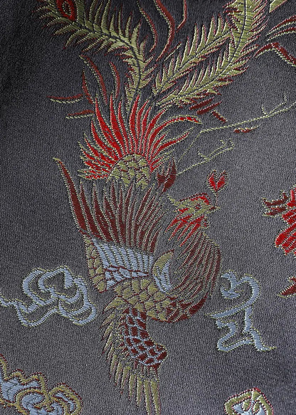 Embroidered Silk Velour Waistcoat Sleeveless