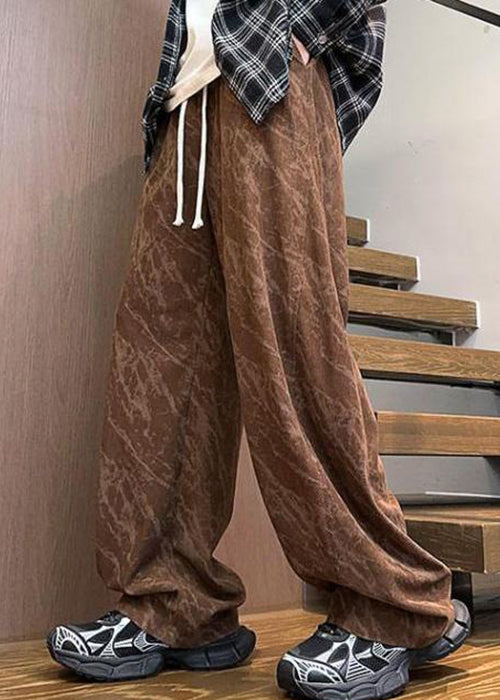 Black Pockets Lace Up Corduroy Pants Spring Rm047