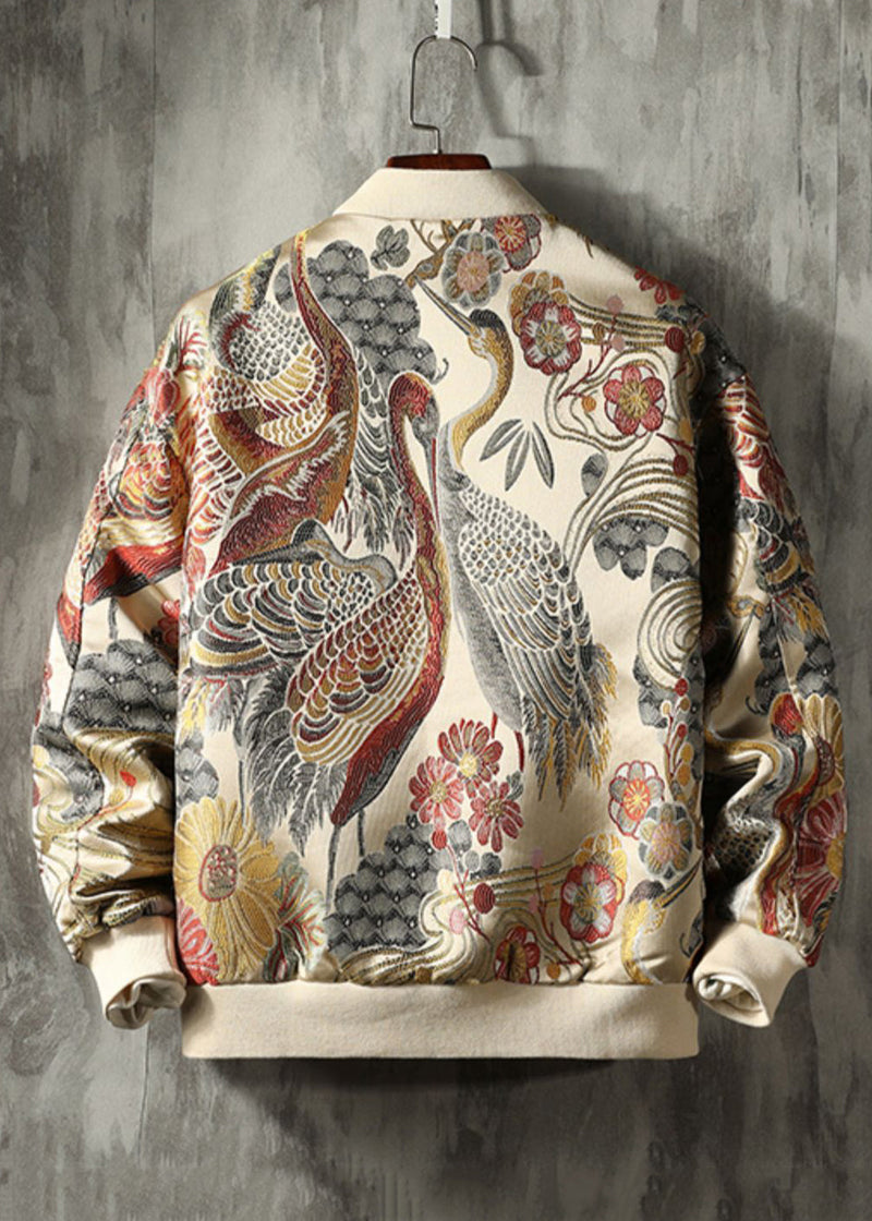 Yellow Zippered Zip Up Pockets Cotton Coat Fall Wj038